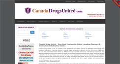 Desktop Screenshot of canadadrugsunited.com