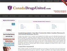 Tablet Screenshot of canadadrugsunited.com